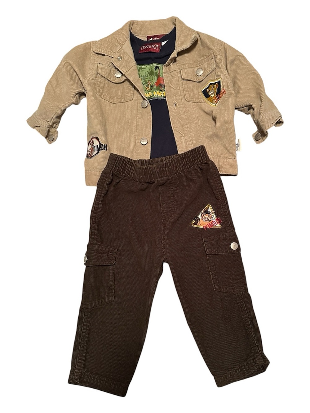 Disney The Lion King Toddler Corduroy Jacket & Pants Set (3 pieces)-Size 18M
